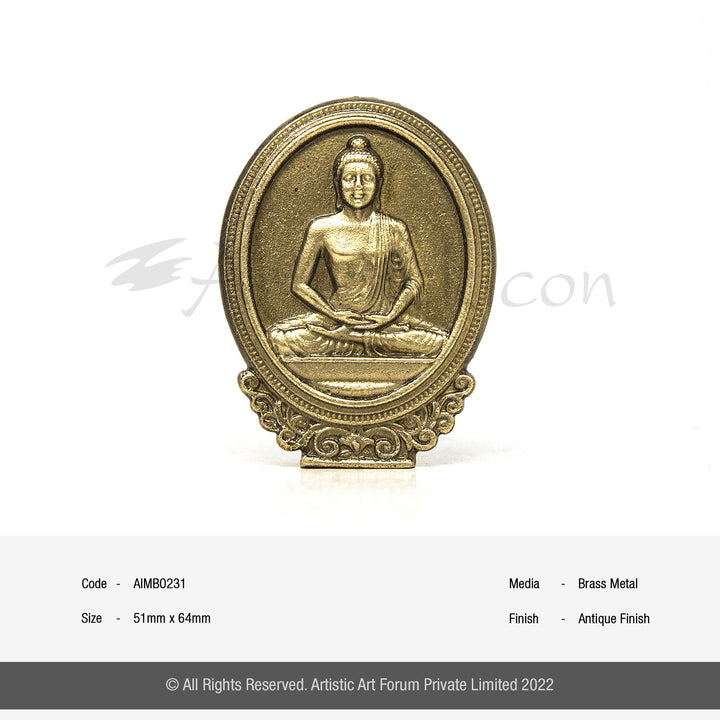 Oval Shape Buddha Idol | Indoor Decor