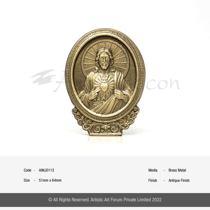 Brass Jesus Christ Idol
