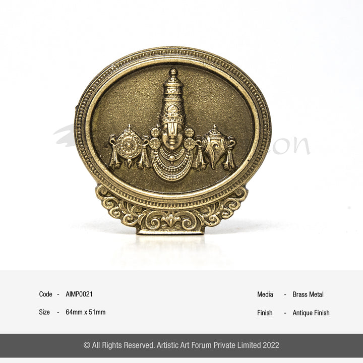 Elegant Oval Perumal Head | Perfect Spiritual | Diwali Return Gift