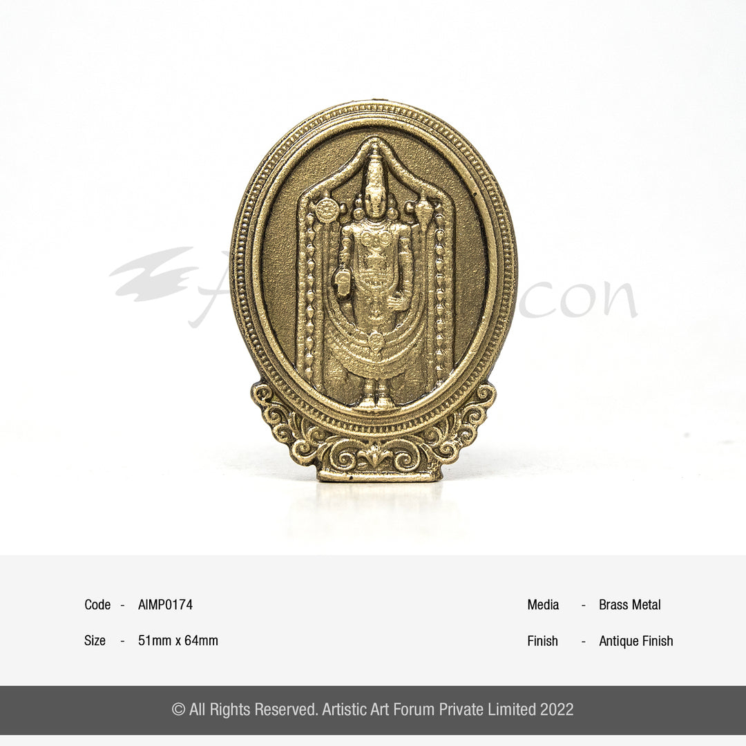 Oval Shape Tirupati Balaji Idol – Car Dashboard | Office Home Decor