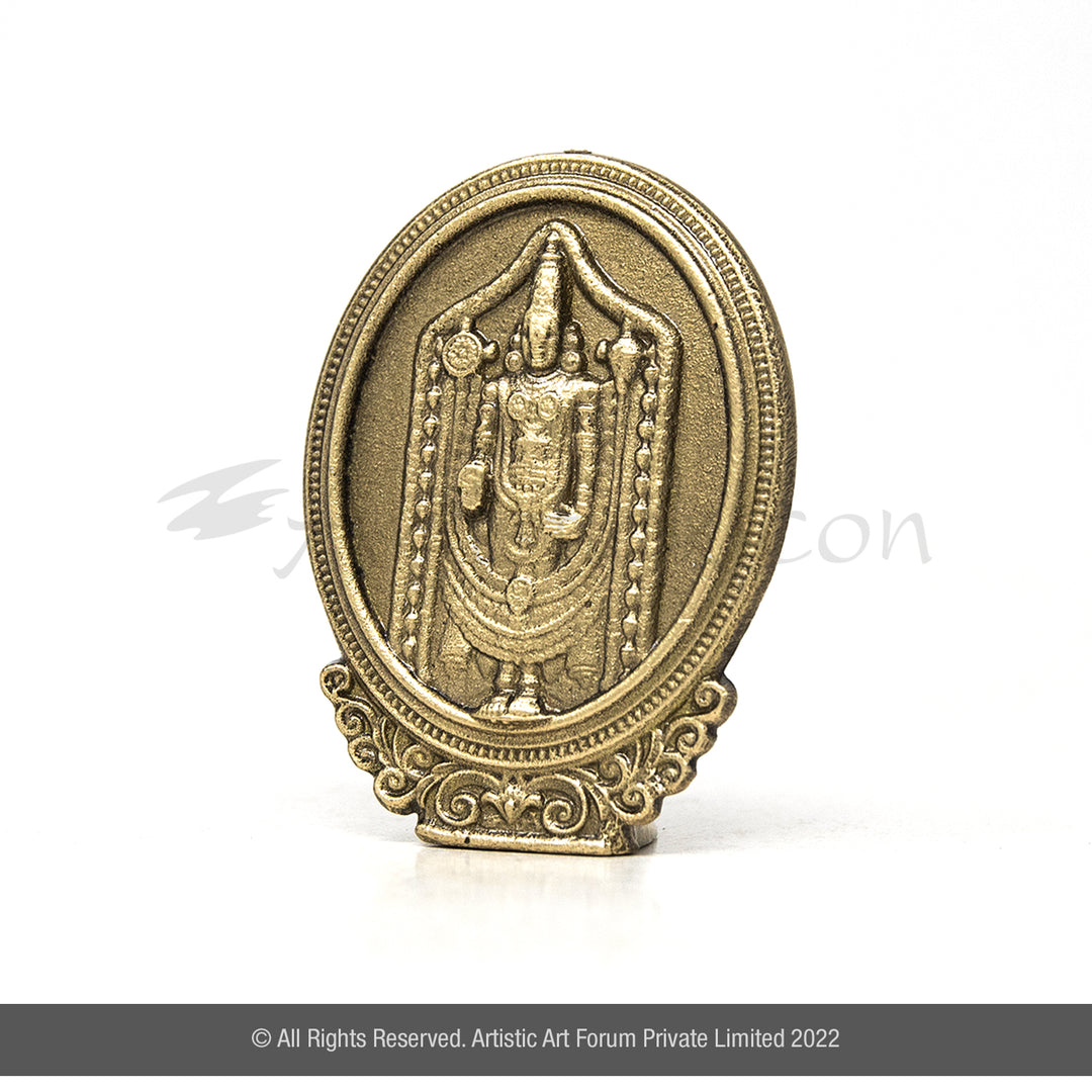 Oval Shape Tirupati Balaji Idol – Car Dashboard | Office Home Decor