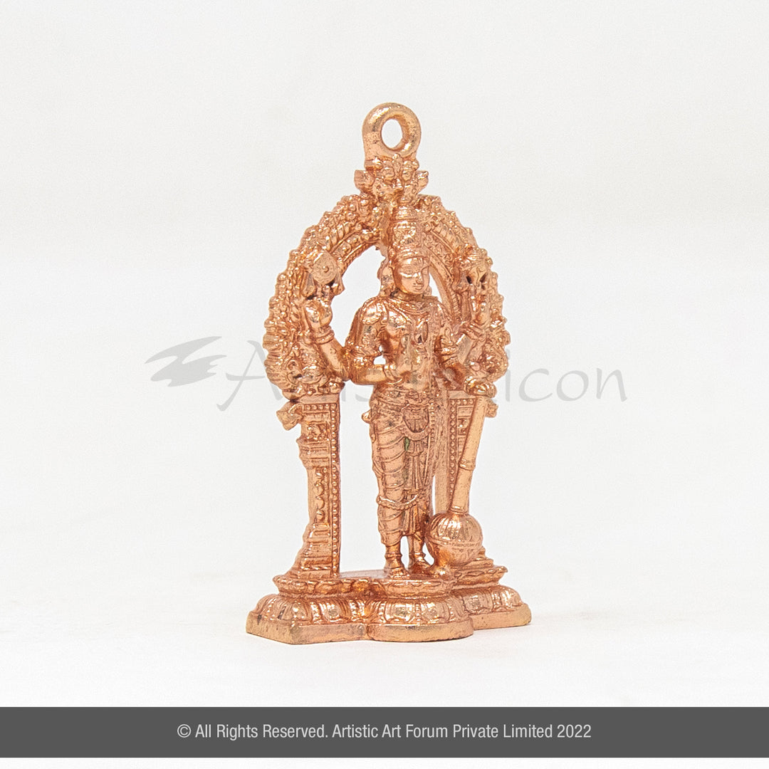 Bronze Vishnu Pendant | Lord Perumal Divine Jewellery