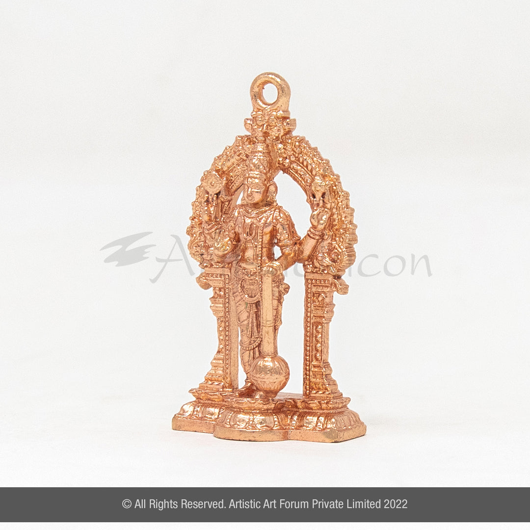 Bronze Vishnu Pendant | Lord Perumal Divine Jewellery