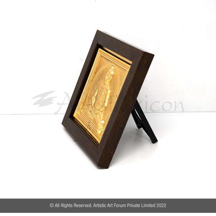 Gold Plated Buddha Frame for Table Decor