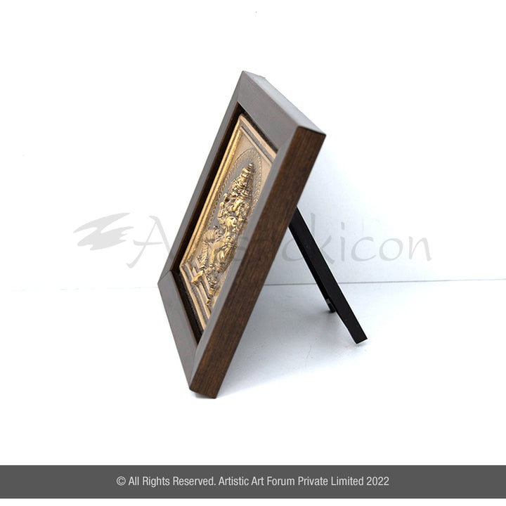 Brass Lakshmi Narasimhar Frame – Pooja Room Wall Decor | Divine Gift
