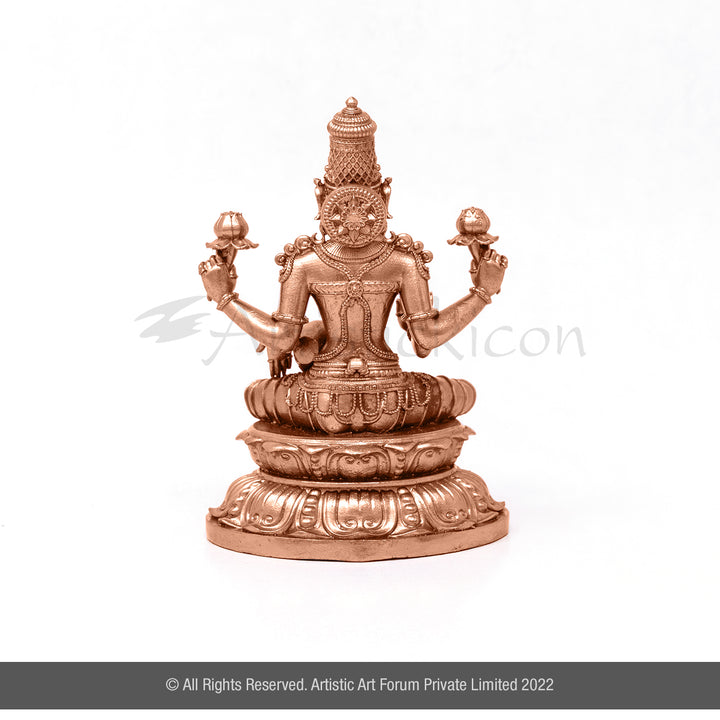 Exquisite Bronze Goddess Lakshmi Idol