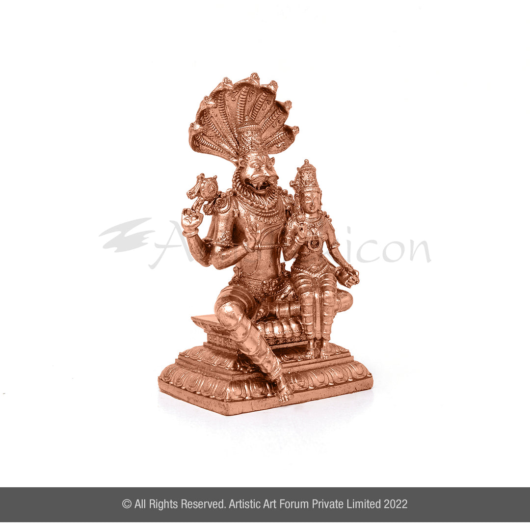 Bronze Lakshmi Narashimar Idol