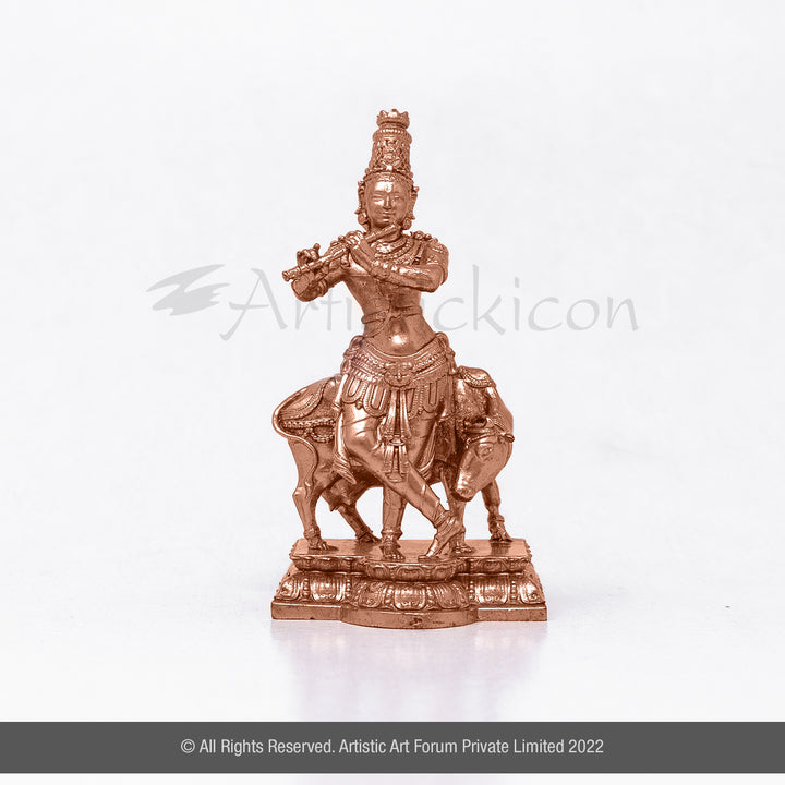Lord Krishna With Cow Statue 
