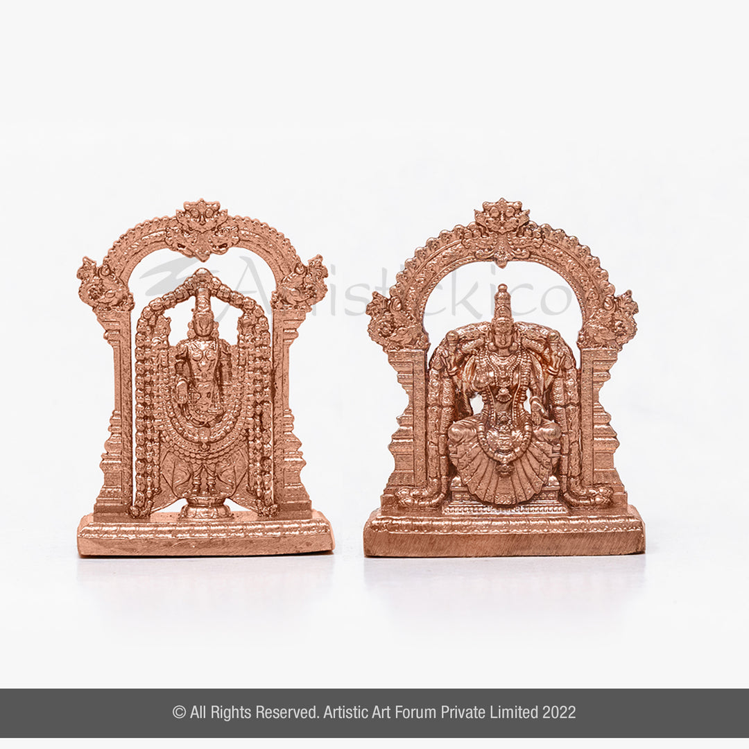 Lord Perumal with Thayar Statue