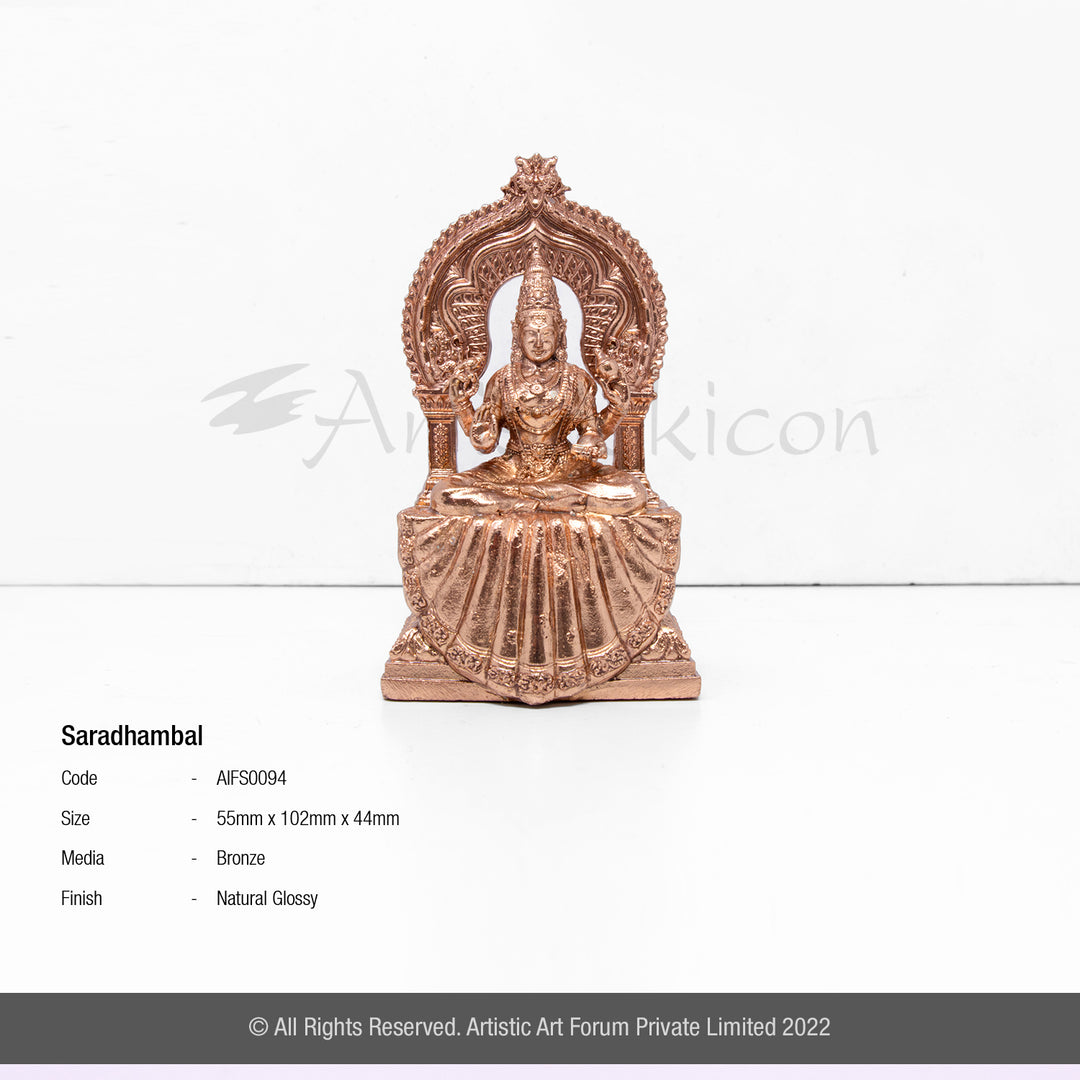 Bronze Saradhambal idol