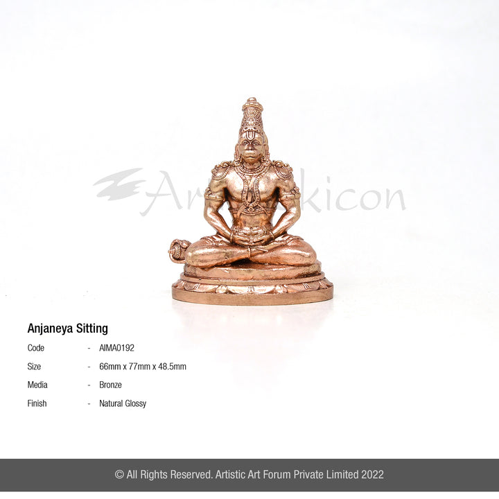 Sitting hanuman idol for home