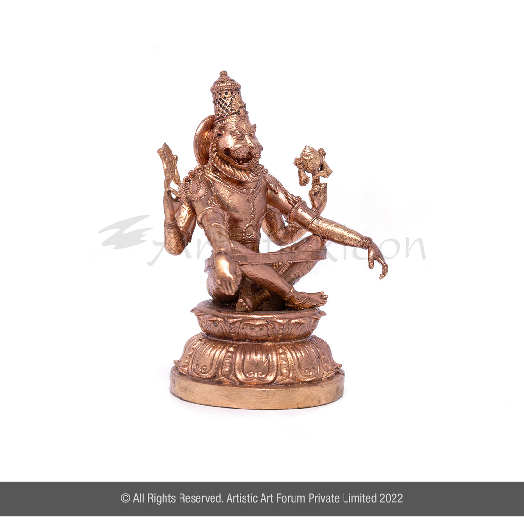 Bronze Yoga Narasimhar Idol