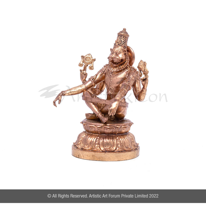 Bronze Yoga Narasimhar Idol for home
