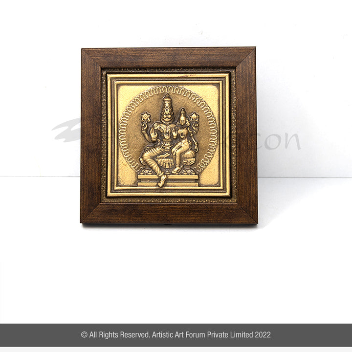 Brass Lakshmi Narasimhar Frame – Pooja Room Wall Decor | Divine Gift